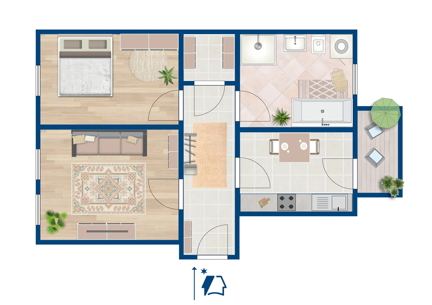 2 Zimmer Wohnung mit 61 m² in Halle (Saale) – Bild 4