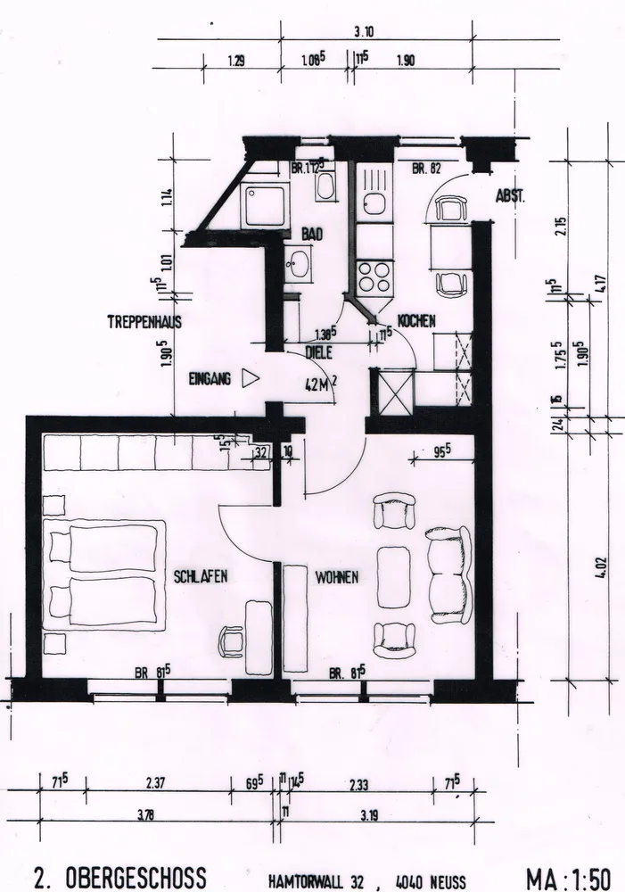 2 Zimmer Wohnung mit 42 m² in Neuss – Bild 6