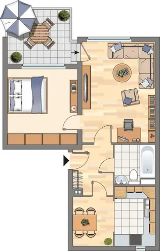 3 Zimmer Wohnung mit 53 m² in Aachen – Bild 6