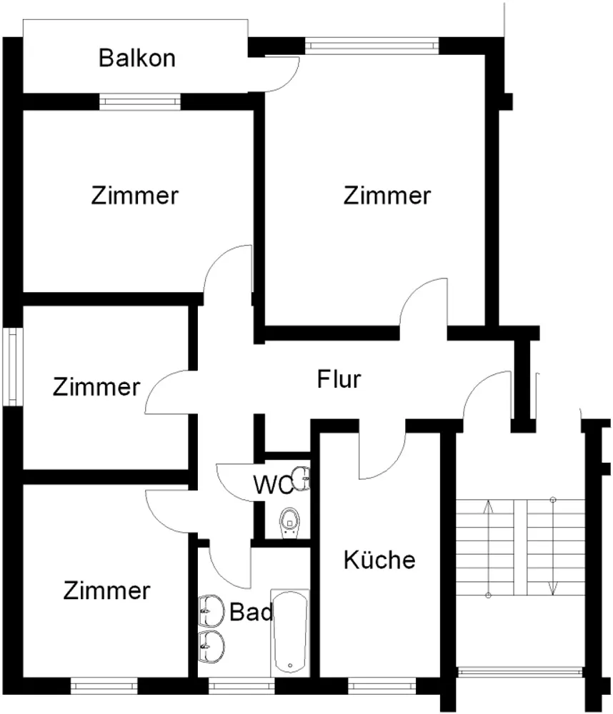 4 Zimmer Wohnung mit 83 m² in Osnabrück – Bild 2
