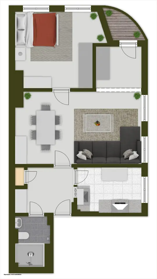 2 Zimmer Wohnung mit 65 m² in Aachen – Bild 8