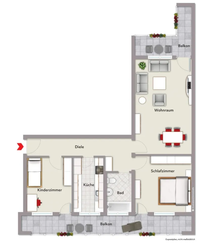 3 Zimmer Wohnung mit 85 m² in Lindau – Bild 7