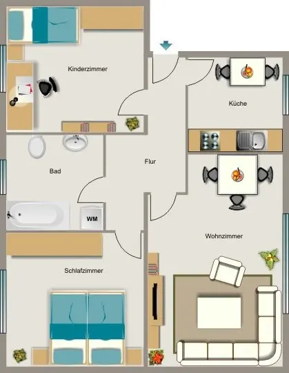 4 Zimmer Wohnung mit 61 m² in Marl – Bild 5