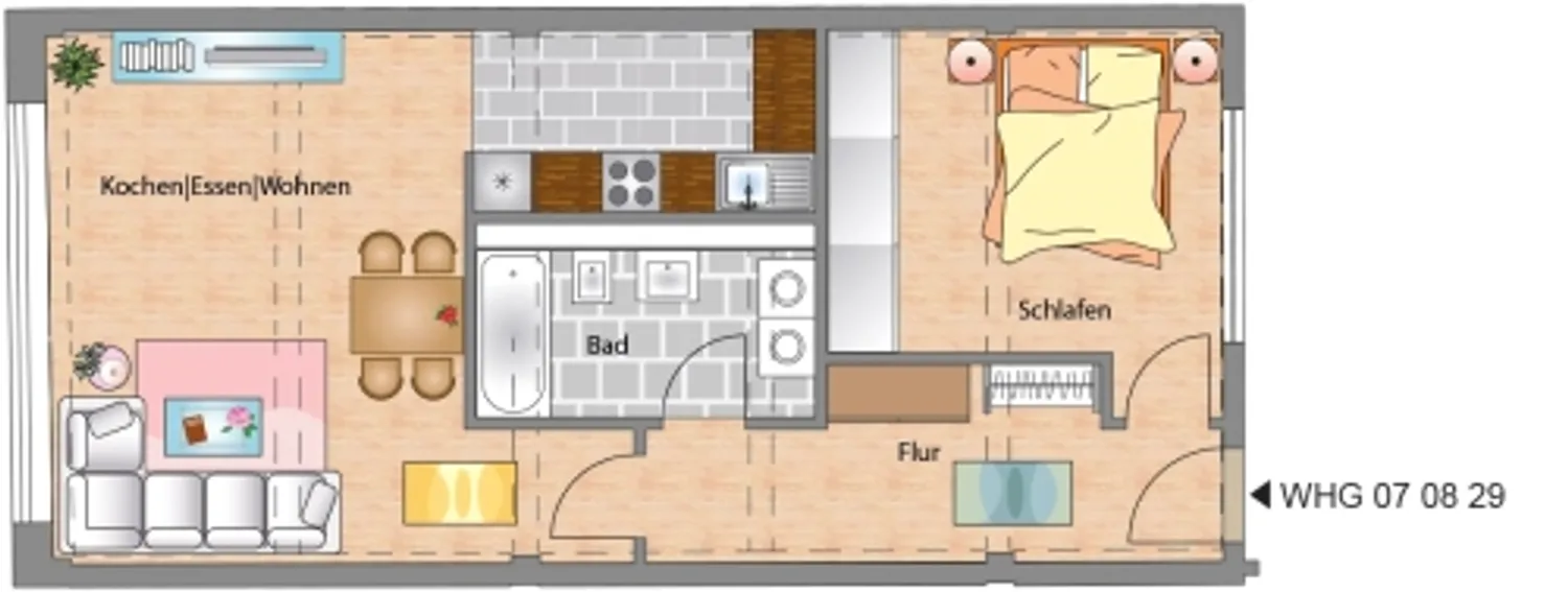 2 Zimmer Wohnung mit 68 m² in Dresden – Bild 2