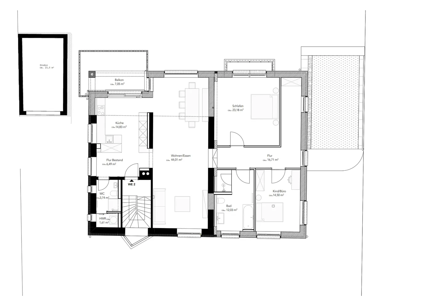 4 Zimmer Wohnung mit 154 m² in München – Bild 12