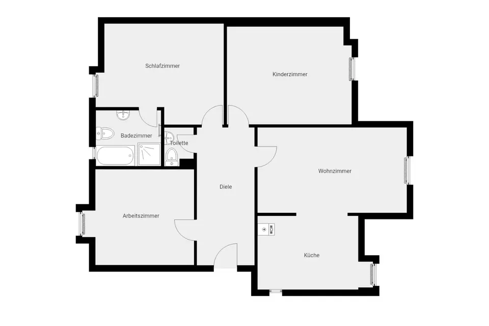 6 Zimmer Wohnung mit 91 m² in Marl – Bild 7