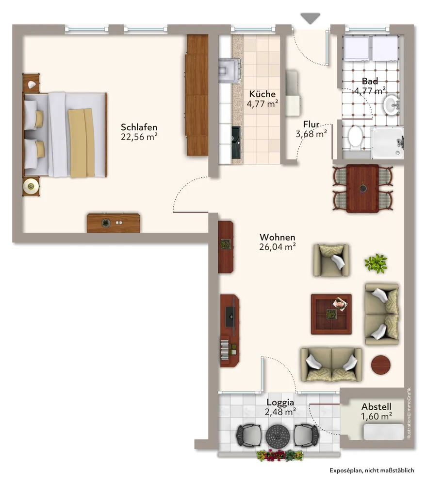 2 room apartment with 66 m² in Magdeburg – Photo 12