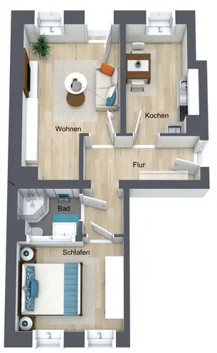 2 Zimmer Wohnung mit 48 m² in Leipzig – Bild 8