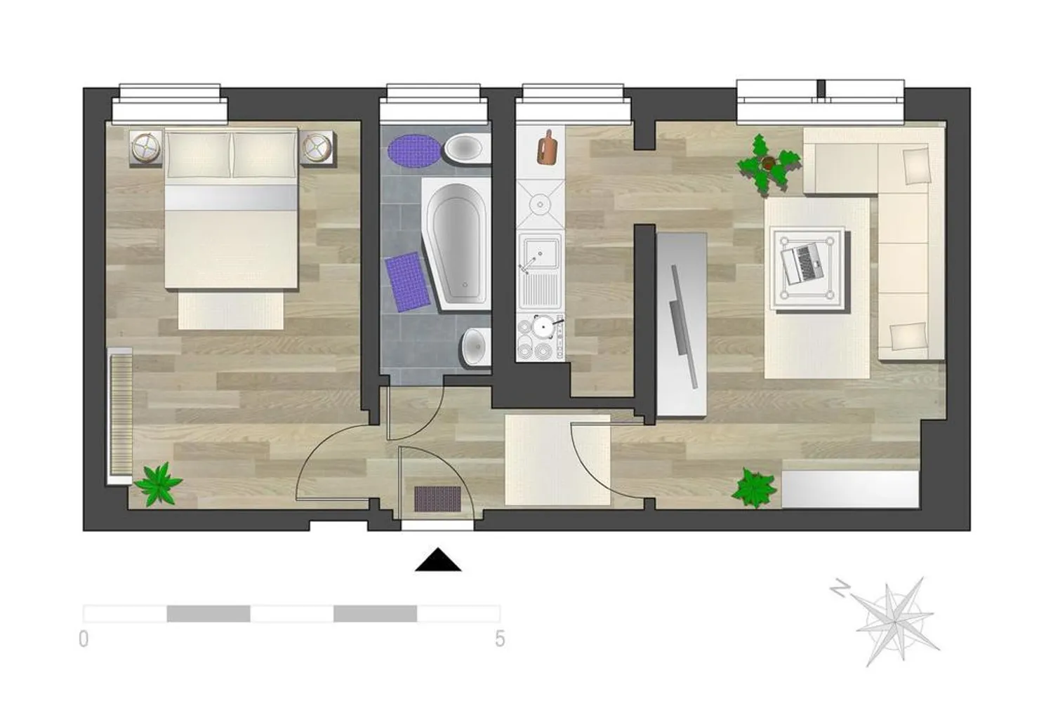 2 room apartment with 45 m² in Chemnitz – Photo 5