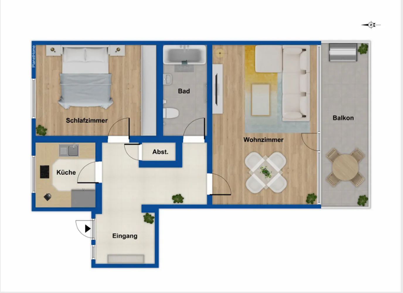 2 Zimmer Wohnung mit 62 m² in Nürnberg – Bild 2