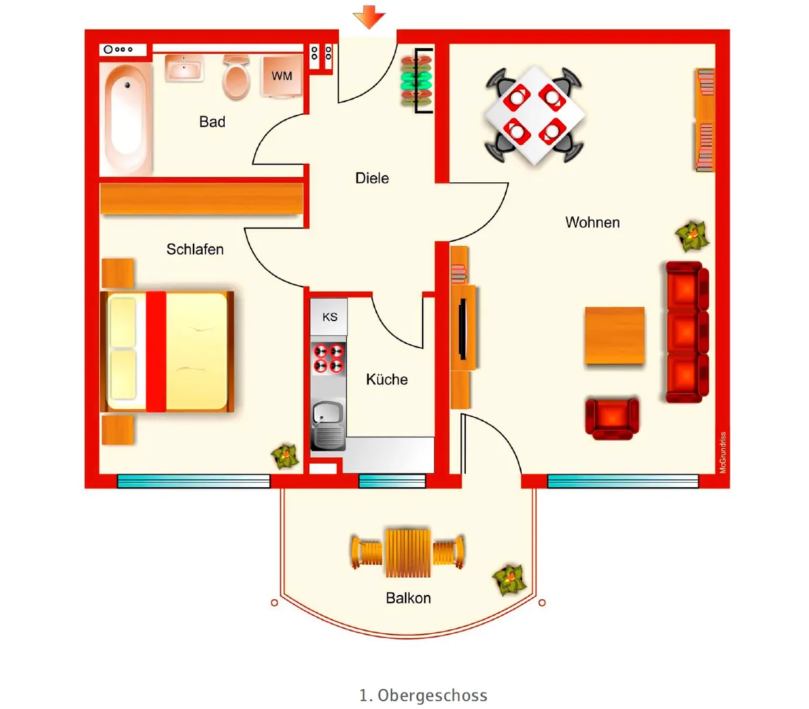 2 Zimmer Wohnung mit 60 m² in Amberg – Bild 5