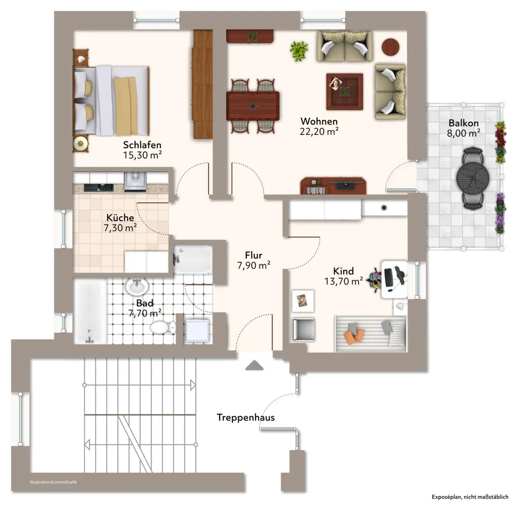 4 Zimmer Wohnung mit 86 m² in Magdeburg – Bild 3