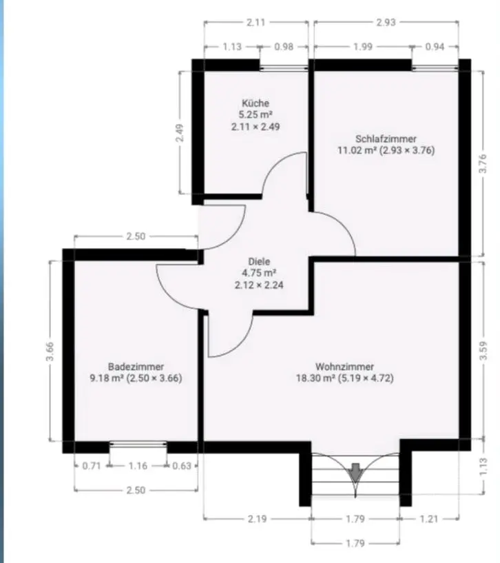 2 Zimmer Wohnung mit 42 m² in Rudolstadt – Bild 5