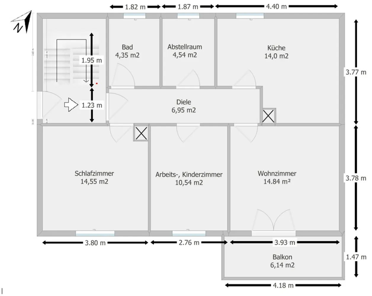 4 Zimmer Wohnung mit 70 m² in Fürth – Bild 10
