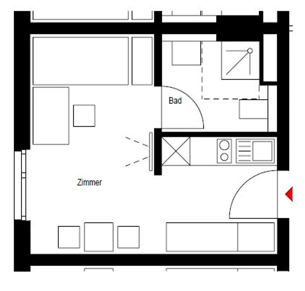 1 Zimmer Wohnung mit 22 m² in Regensburg – Bild 9