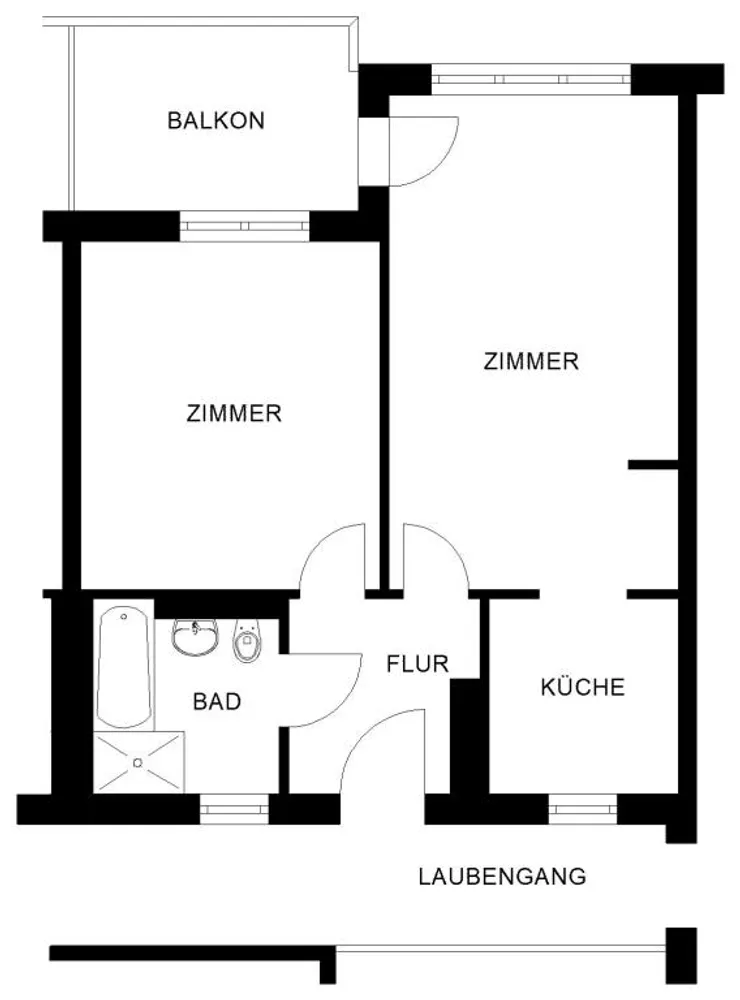 2 Zimmer Wohnung mit 63 m² in Hagen – Bild 3