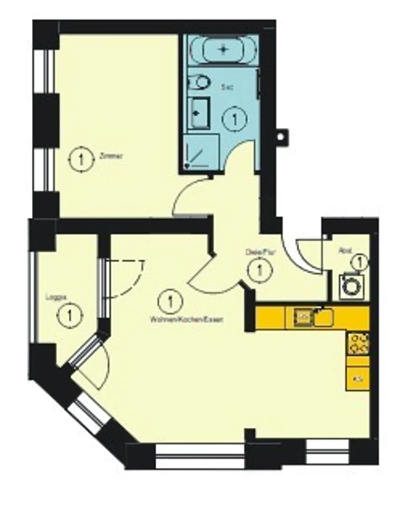 2 Zimmer Wohnung mit 59 m² in Chemnitz – Bild 9