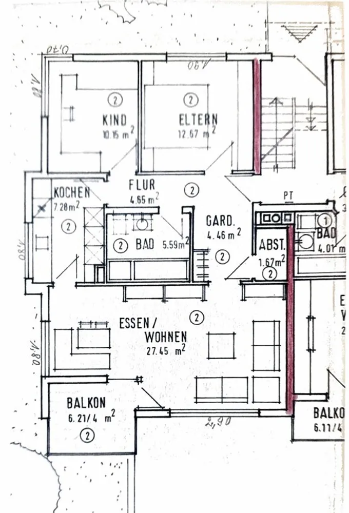 3 room apartment with 75 m² in Heilbronn – Photo 3