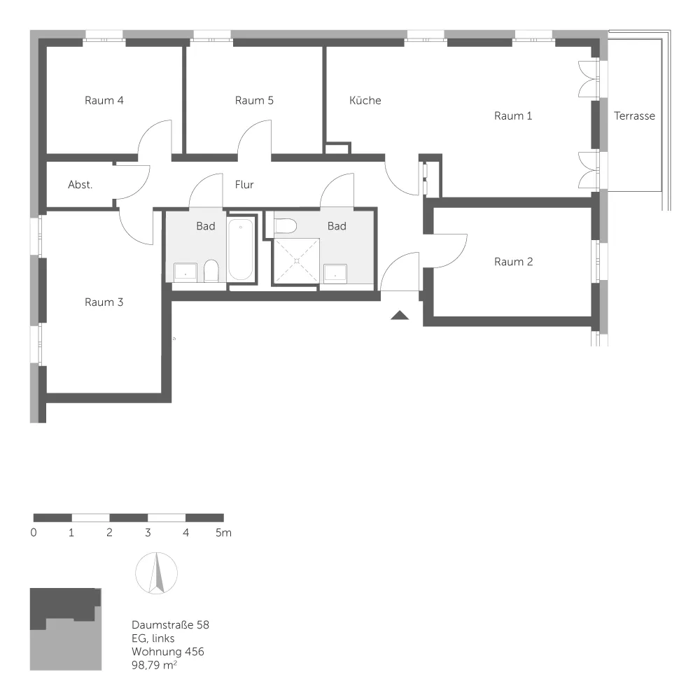 5 room apartment with 99 m² in Berlin – Photo 4