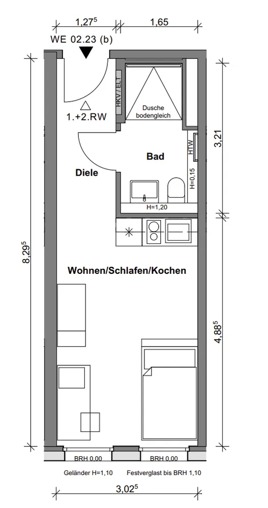 1 room apartment with 24 m² in Berlin – Photo 4