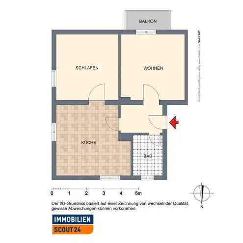 2 Zimmer Wohnung mit 53 m² in Bielefeld – Bild 2