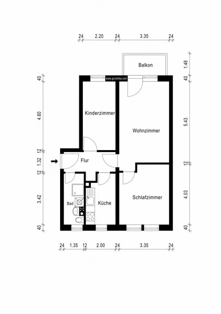 3 room apartment with 59 m² in Magdeburg – Photo 3