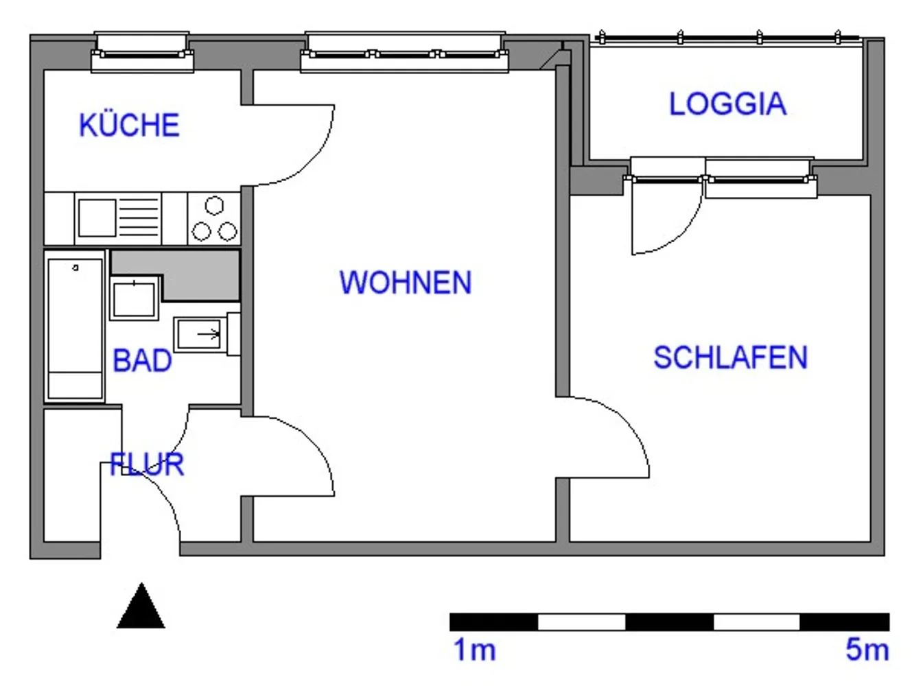 2 Zimmer Wohnung mit 45 m² in Chemnitz – Bild 3