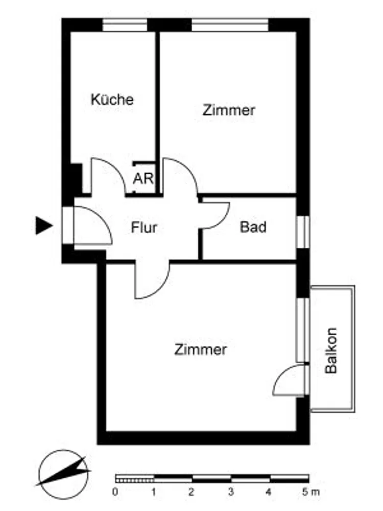 2 Zimmer Wohnung mit 55 m² in Hamburg – Bild 3