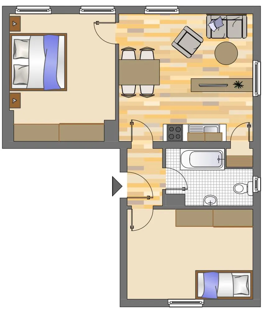 3 room apartment with 57 m² in Leverkusen – Photo 2