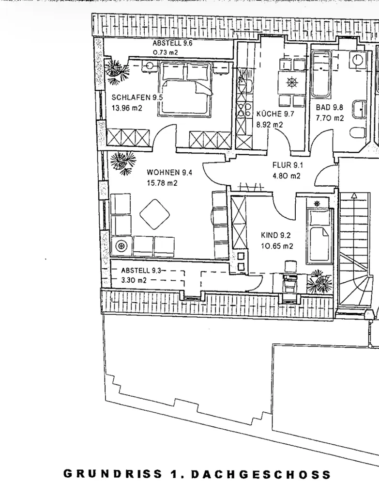 3 Zimmer Wohnung mit 66 m² in Augsburg – Bild 2