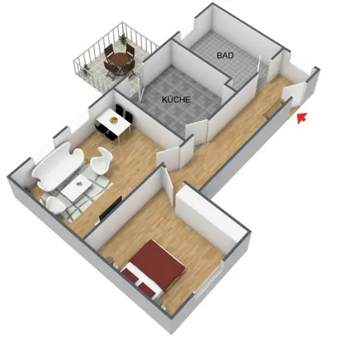 2 Zimmer Wohnung mit 75 m² in Leipzig – Bild 2