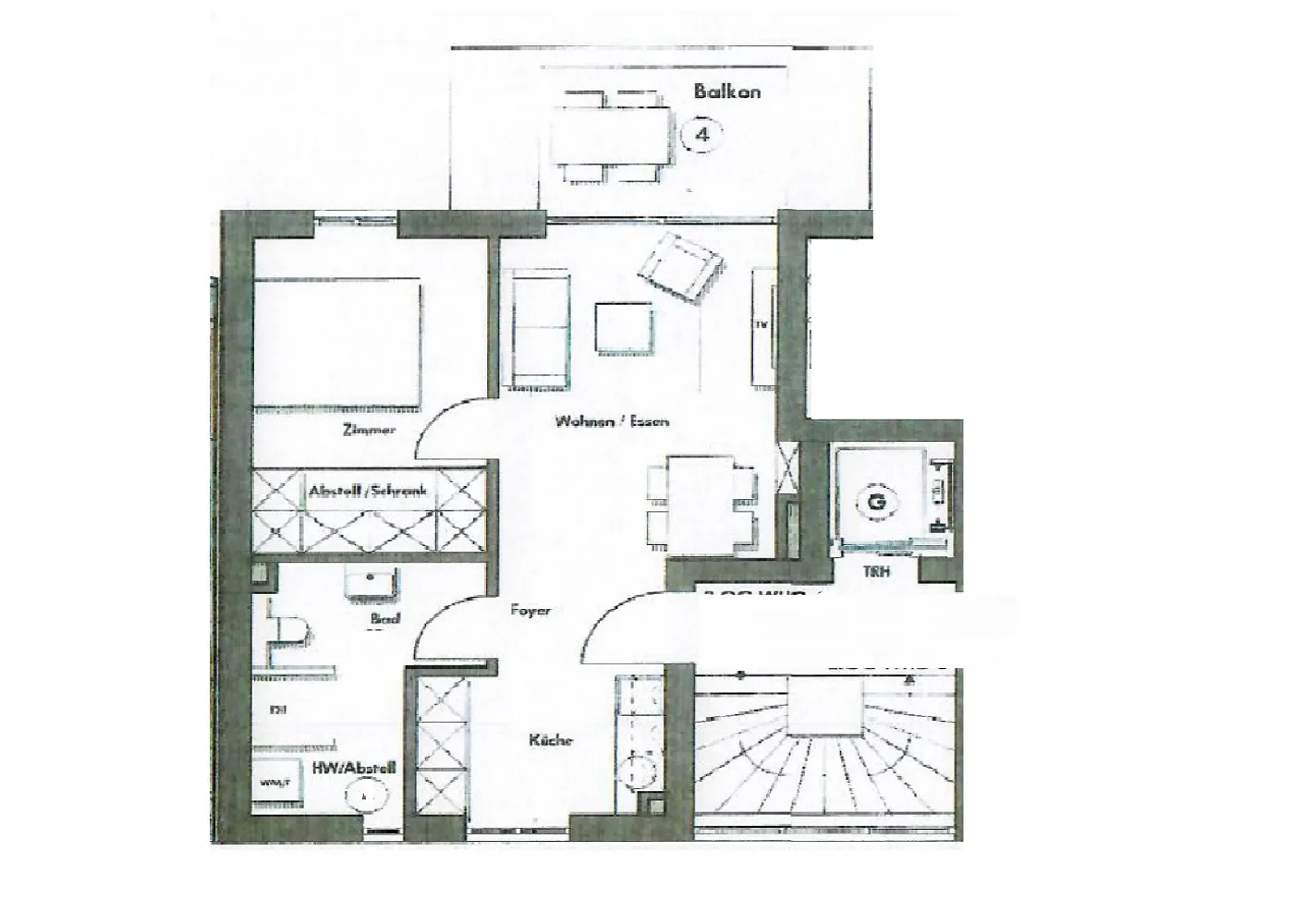 2 Zimmer Wohnung mit 50 m² in Münster – Bild 2