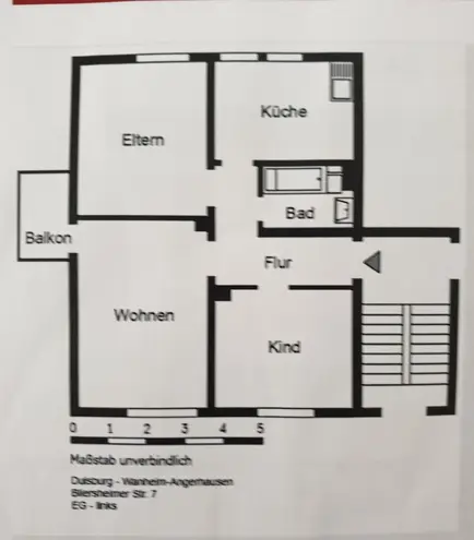 4 Zimmer Wohnung mit 65 m² in Duisburg – Bild 2