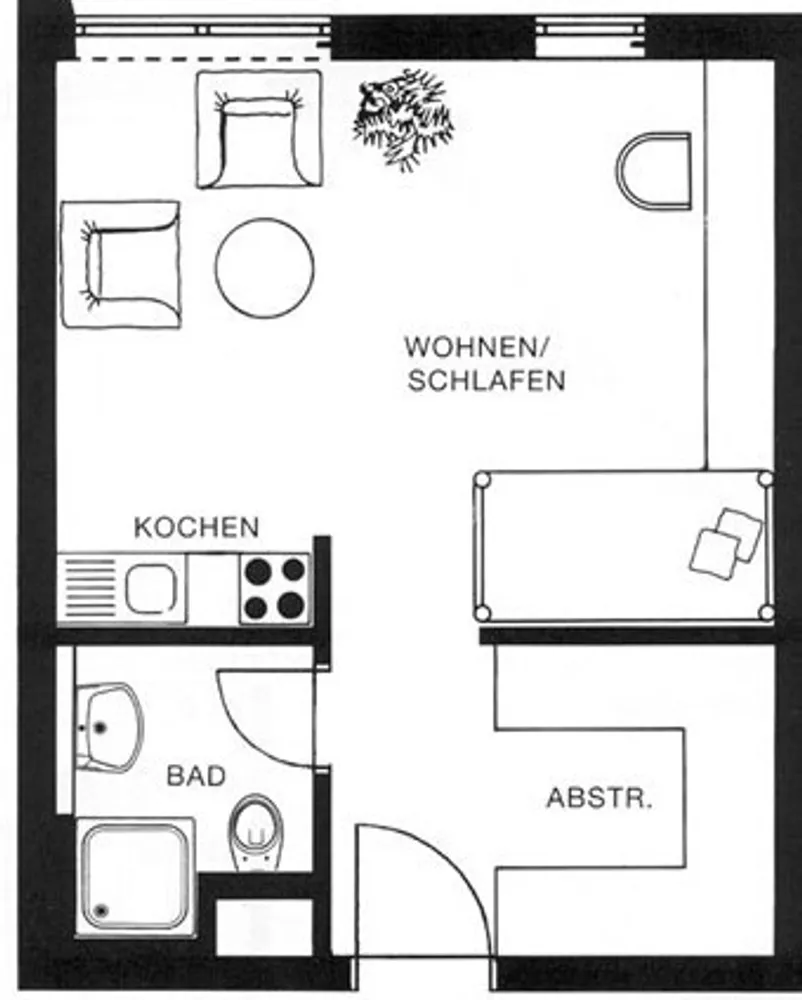 1 Zimmer Wohnung mit 30 m² in Dresden – Bild 6