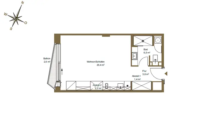 1 Zimmer Wohnung mit 45 m² in Hamburg – Bild 12