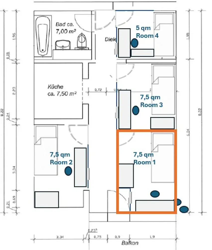 Shared room with 8 m² in Munich – Photo 6
