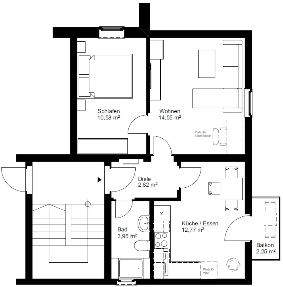 2 Zimmer Wohnung mit 45 m² in Augsburg – Bild 8