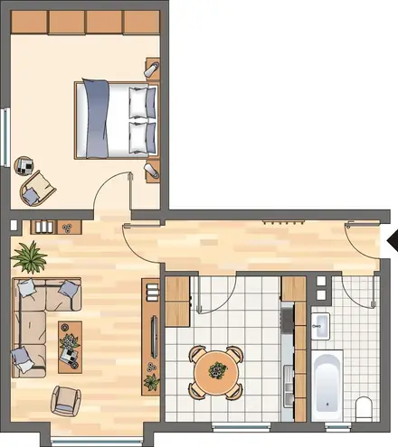 2 Zimmer Wohnung mit 54 m² in Bochum – Bild 2