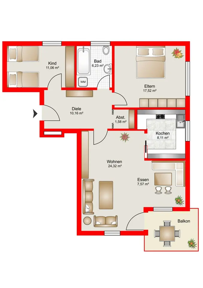 3 Zimmer Wohnung mit 88 m² in Deggendorf – Bild 5