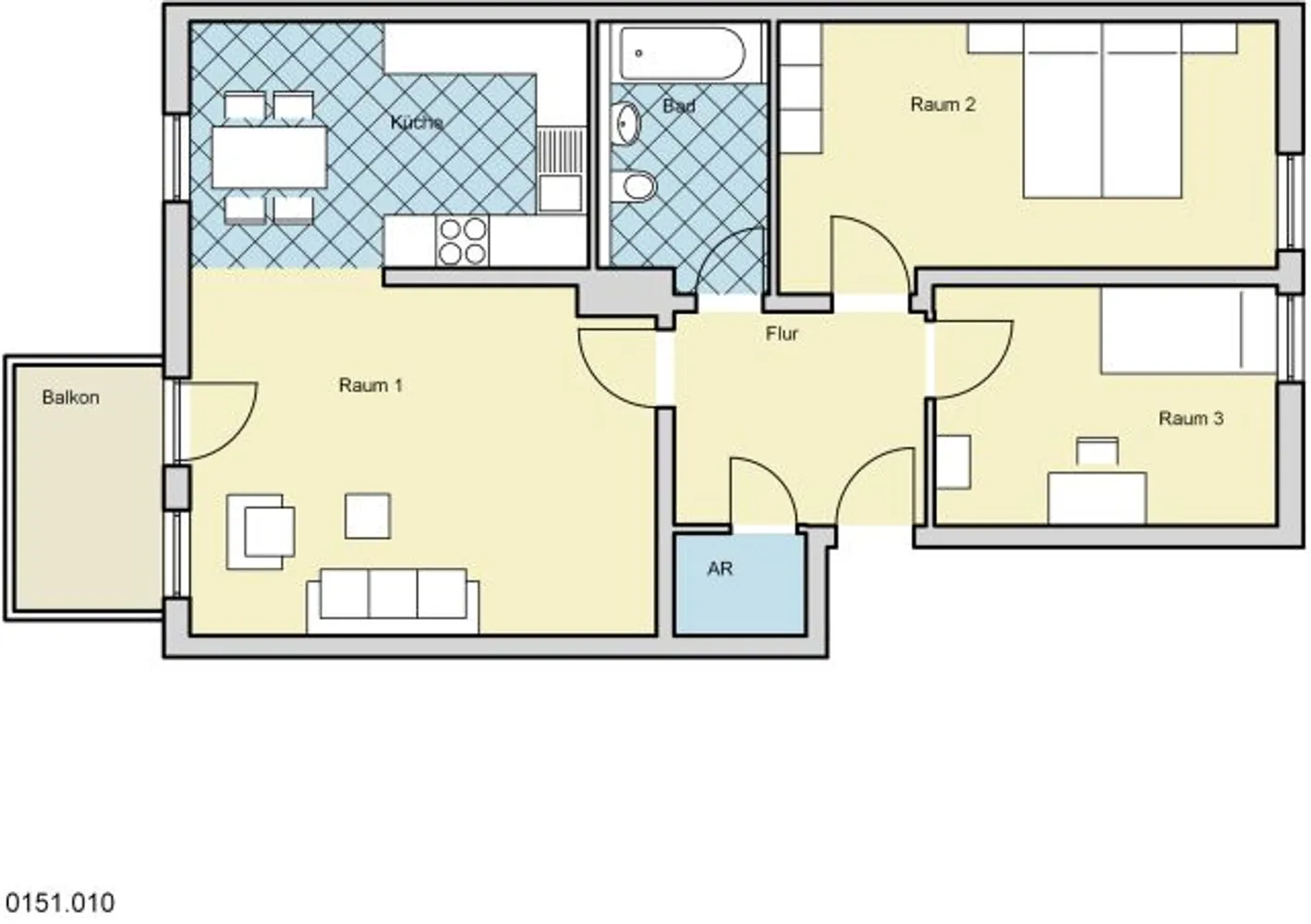 3 Zimmer Wohnung mit 76 m² in Wuppertal – Bild 2