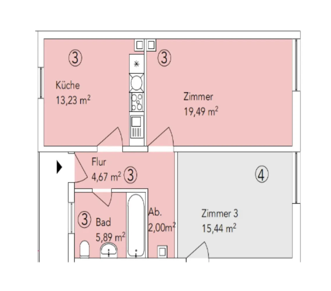 1 Zimmer Wohnung mit 45 m² in Mannheim – Bild 9