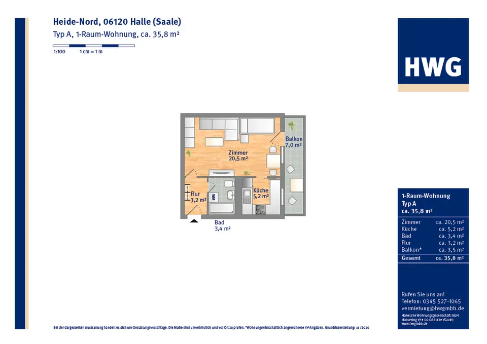 Studio mit 36 m² in Halle (Saale) – Bild 4