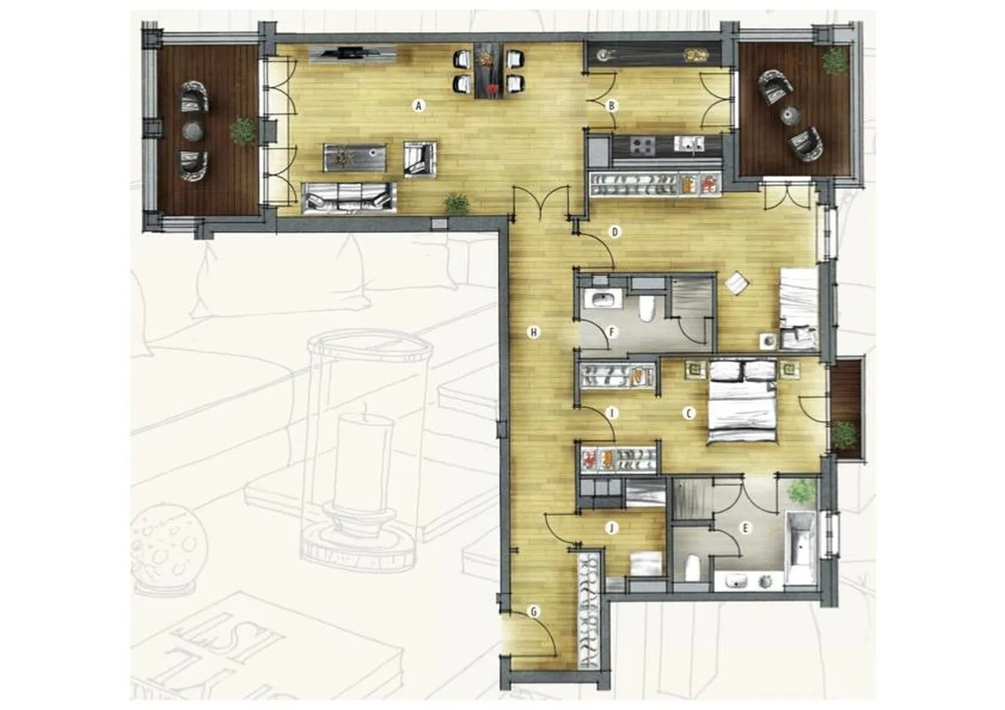 3 Zimmer Wohnung mit 123 m² in Münster – Bild 12