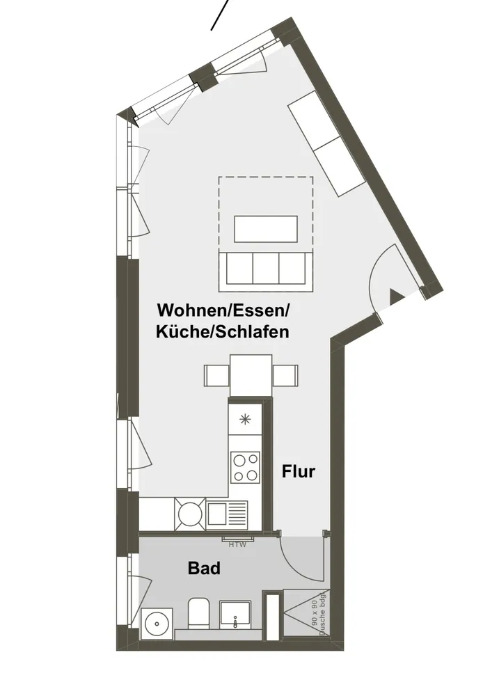1 Zimmer Wohnung mit 42 m² in Nürnberg – Bild 5
