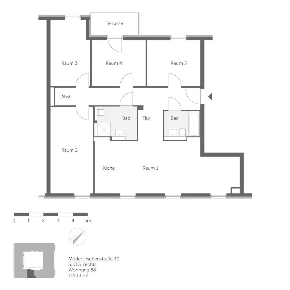5 Zimmer Wohnung mit 115 m² in Berlin – Bild 4