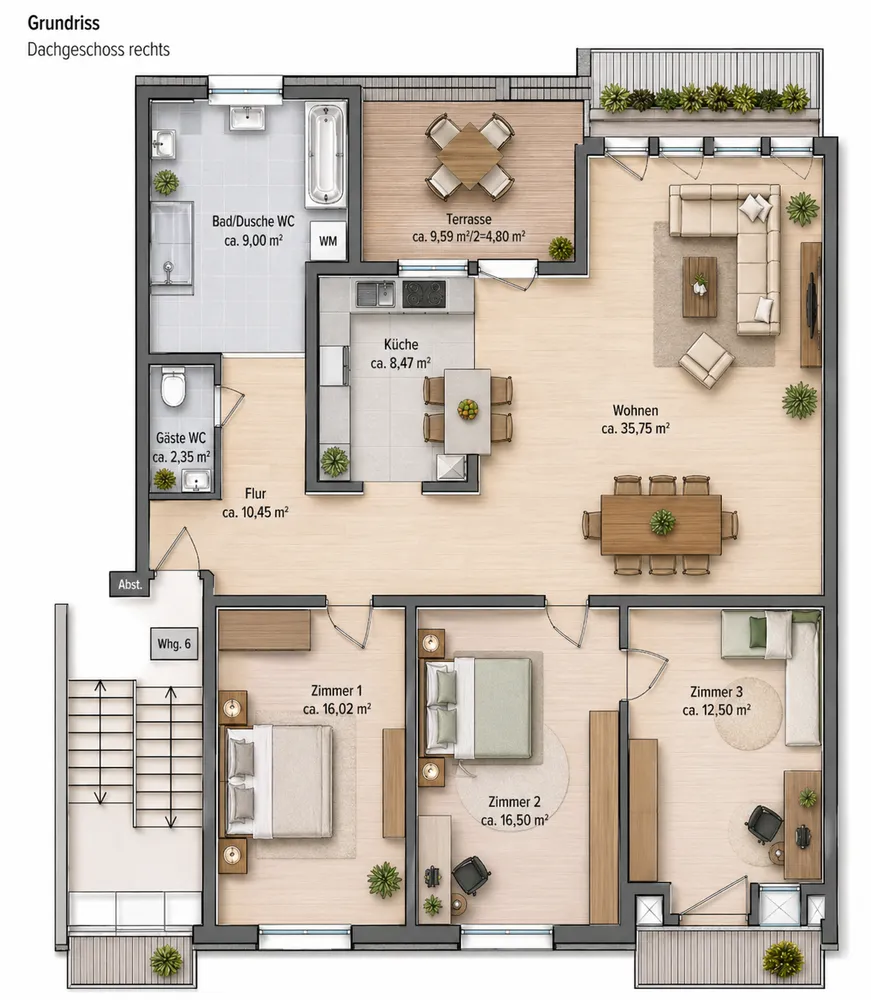 4 Zimmer Wohnung mit 115 m² in Köln – Bild 11