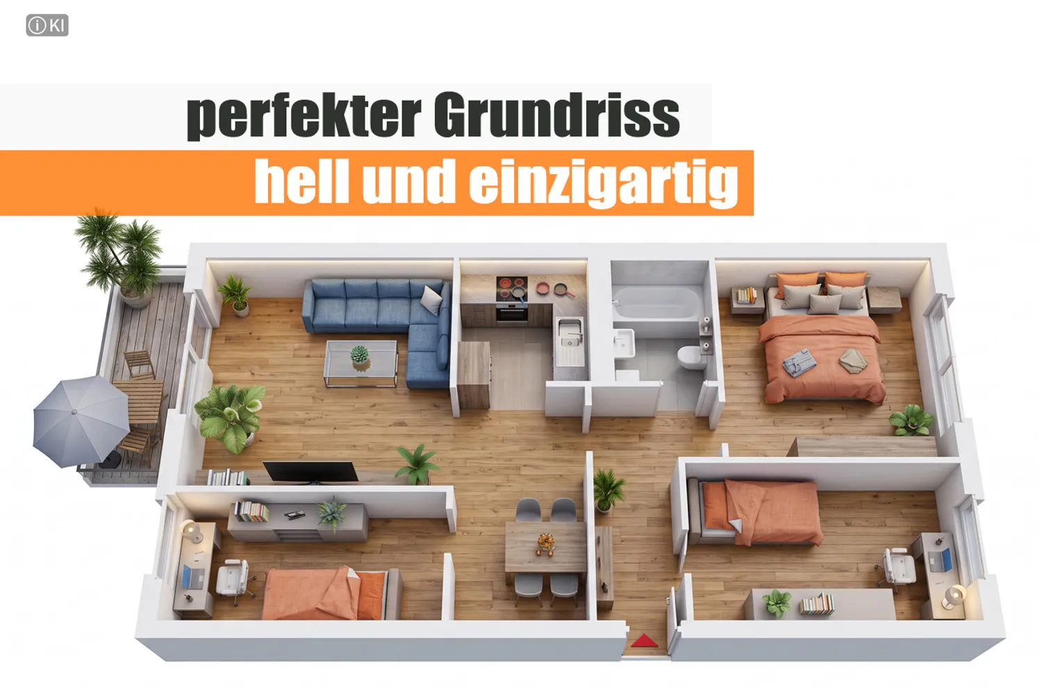 4 Zimmer Wohnung mit 69 m² in Chemnitz – Bild 1
