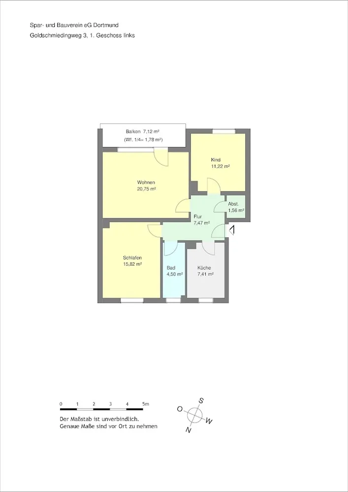 3 Zimmer Wohnung mit 71 m² in Dortmund – Bild 5
