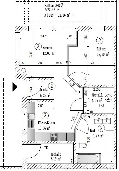 3 Zimmer Wohnung mit 61 m² in Freiburg im Breisgau – Bild 10