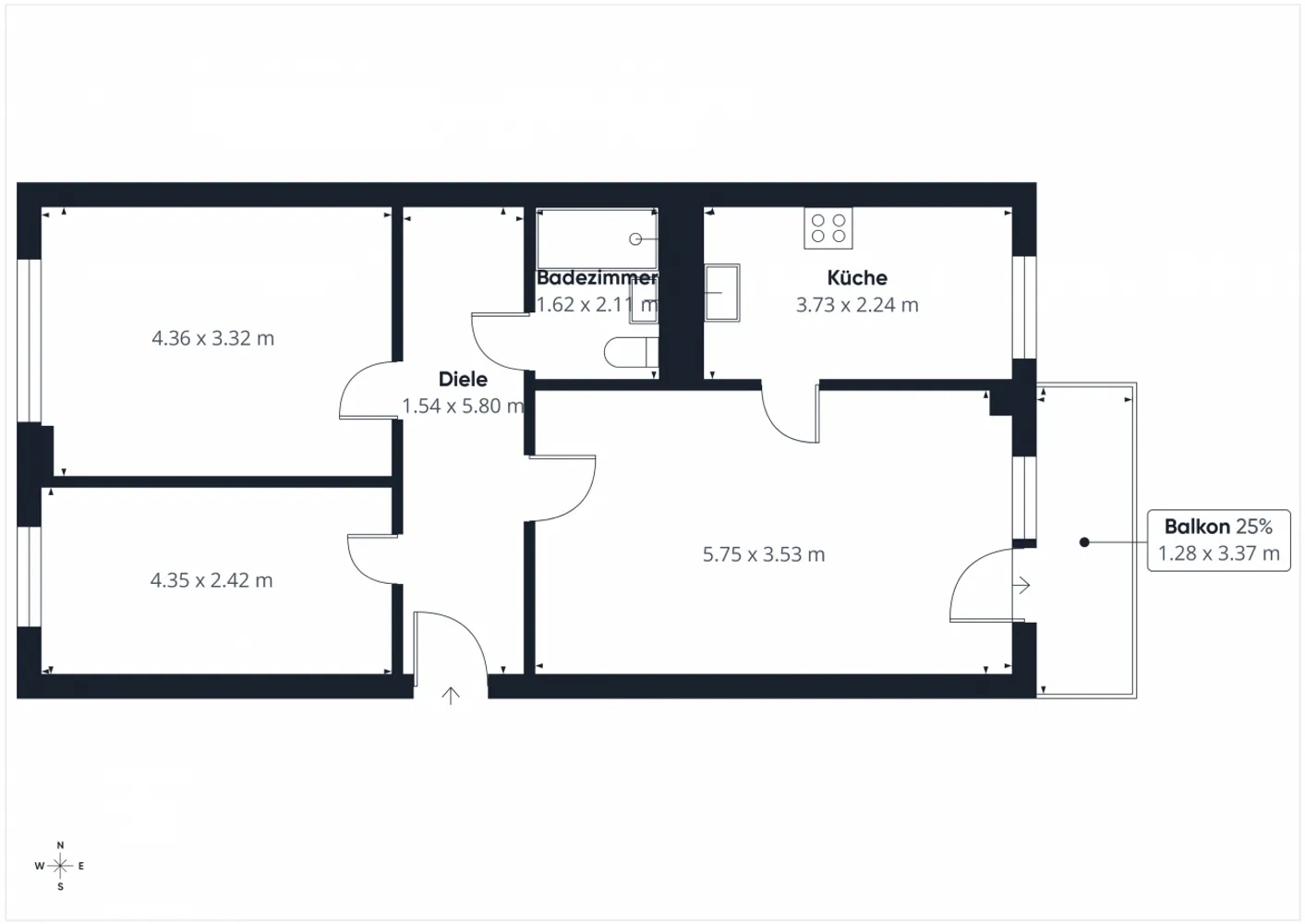 3 Zimmer Wohnung mit 69 m² in Leipzig – Bild 2